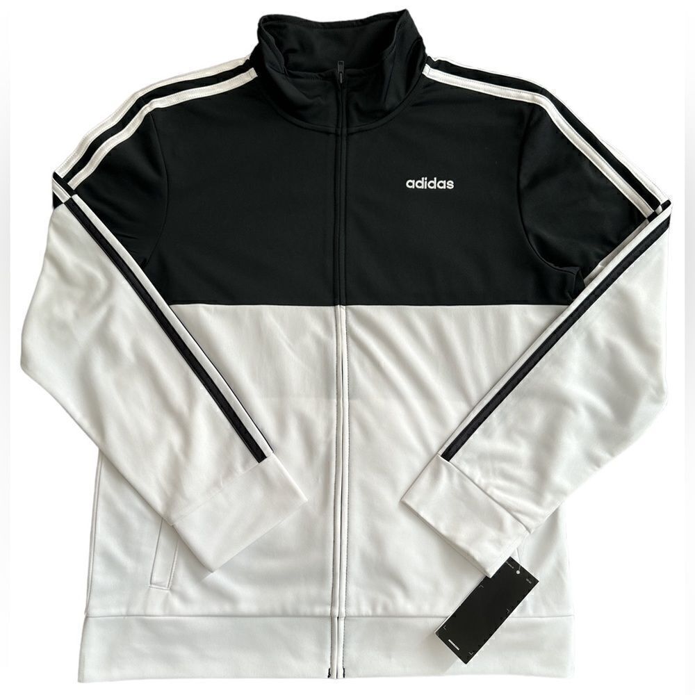 Adidas Color Block Tricot Jacket Boys Size Large 14/16 NWT